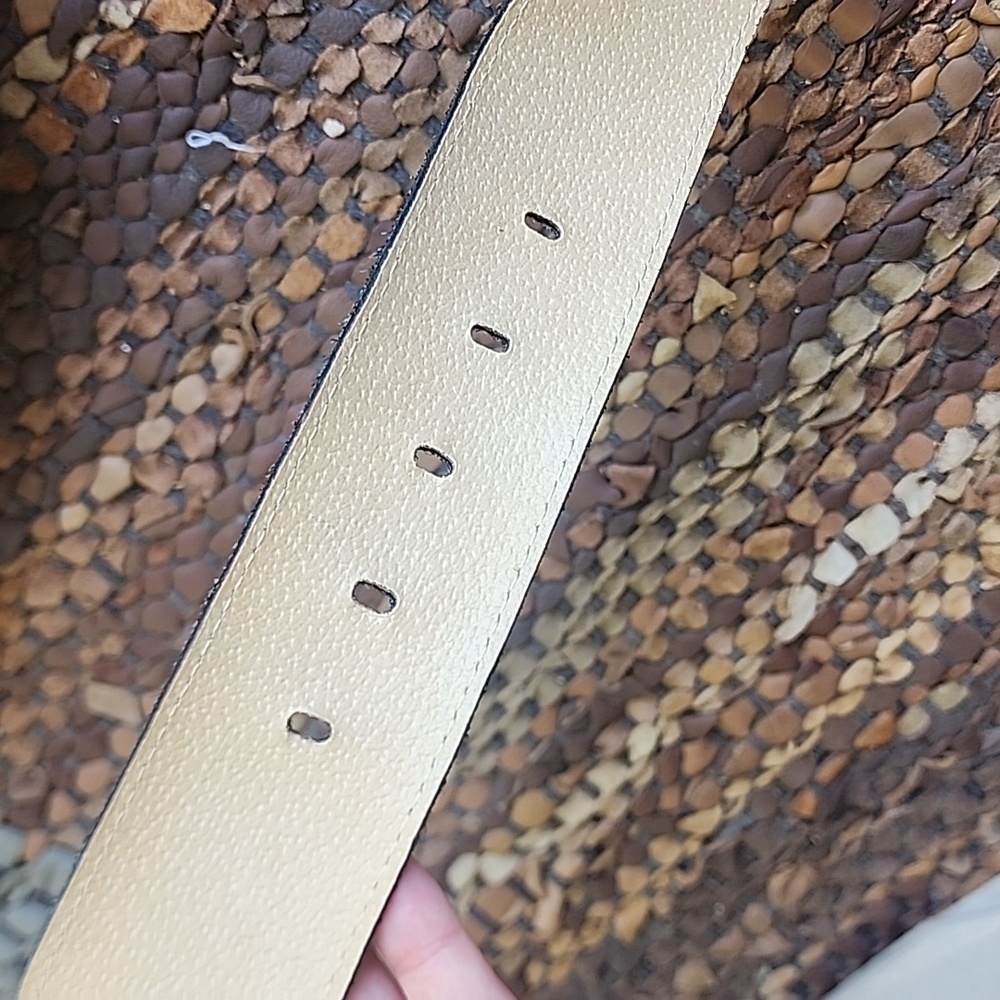 Western Boho Suede Metal Rhinestone Chunky Belt - Picture 8 of 11